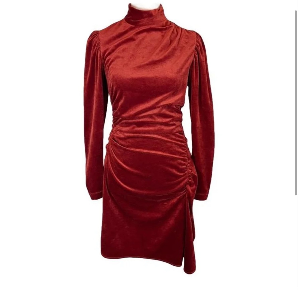 Vintage A.L.C. Rich Red Long Sleeve Dress